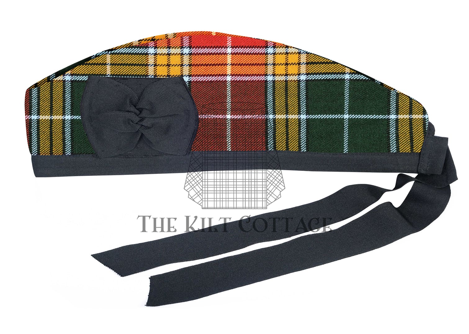 Buchanan Muted Tartan Glengarry Cap
