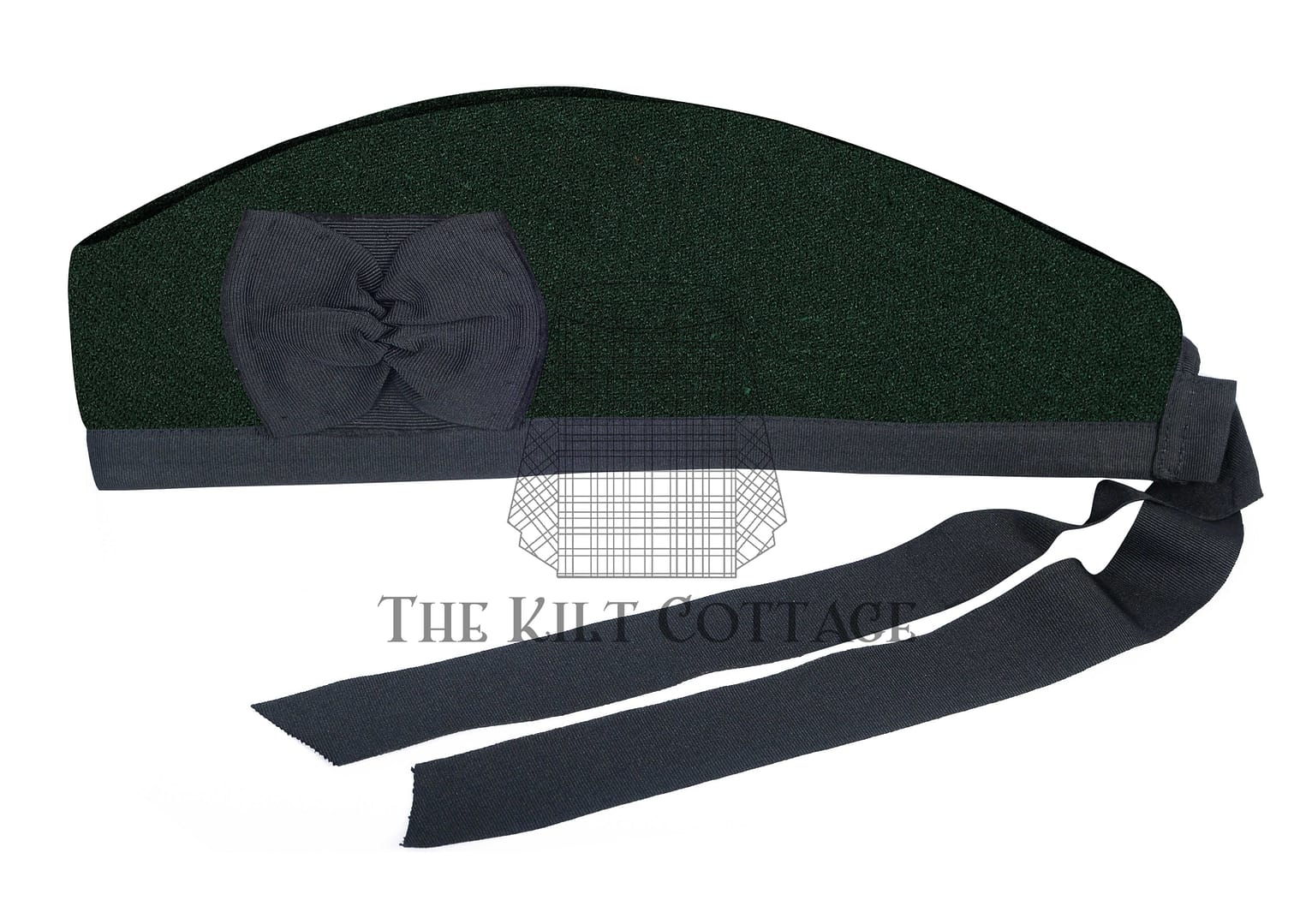Solid Green Solid Green Tartan Glengarry Cap