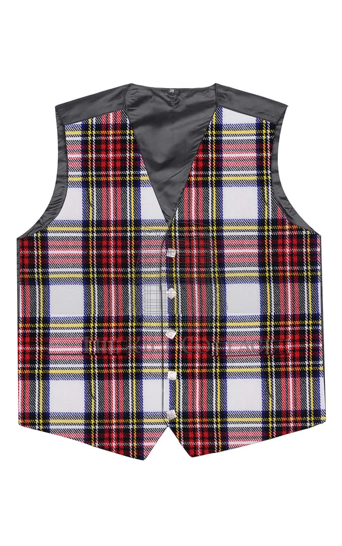Stewart Dress Tartan 5 Buttons Argyll Waistcoat