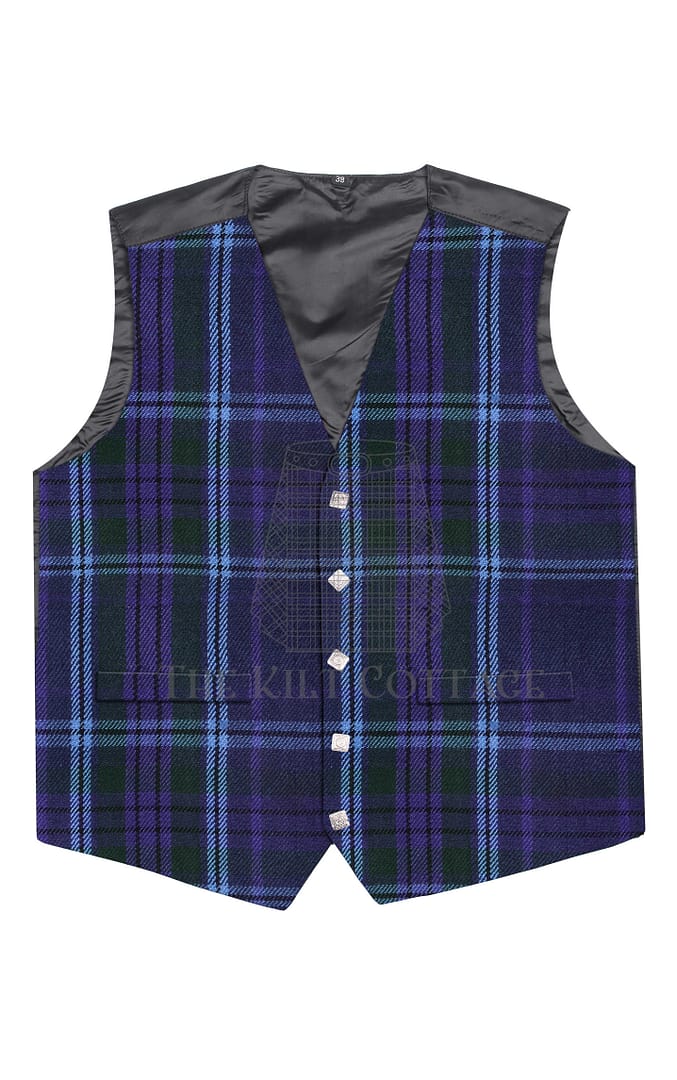 Spirit of Scotland Tartan 5 Buttons Argyll Waistcoat