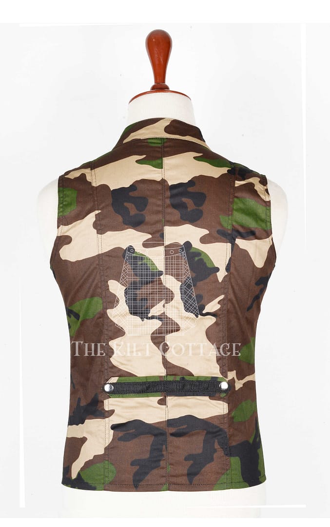 Army Camo Punk Rock Gothic Vest