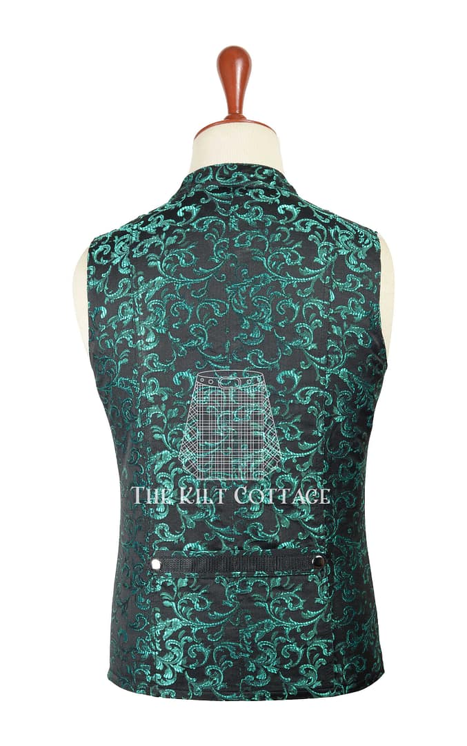 Green Barcode Punk Rock Gothic Vest