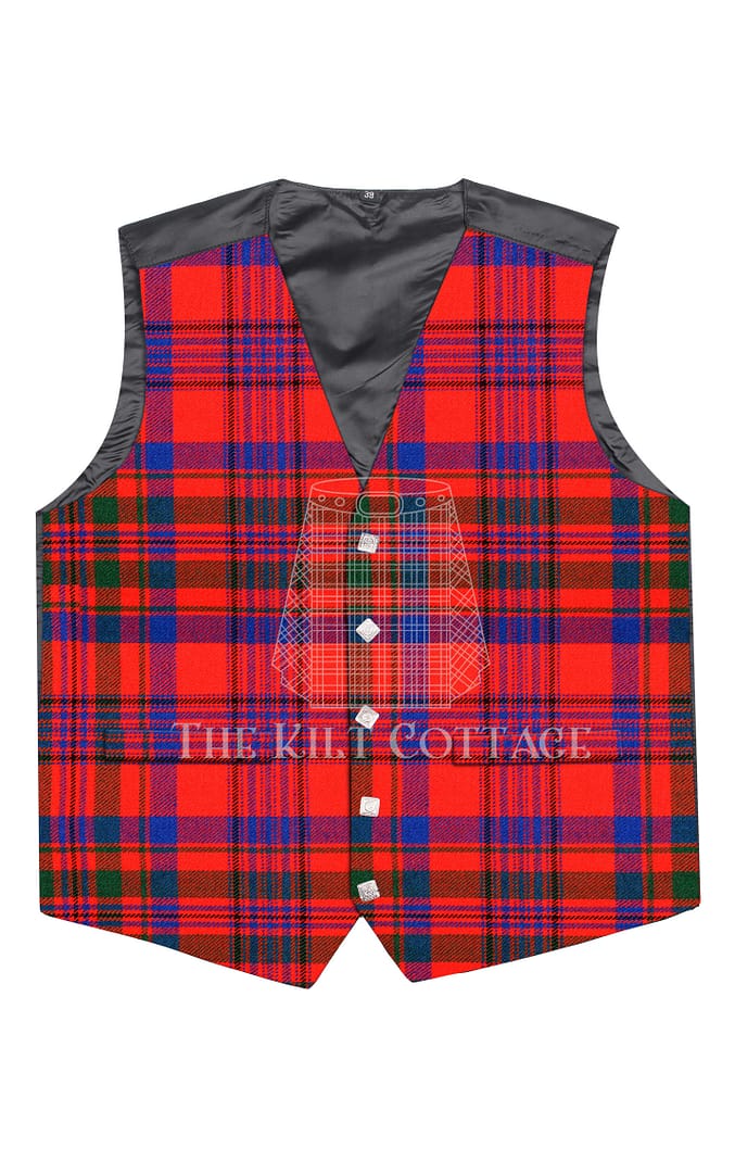 Murray of Tulloch Tartan 5 Buttons Argyll Waistcoat