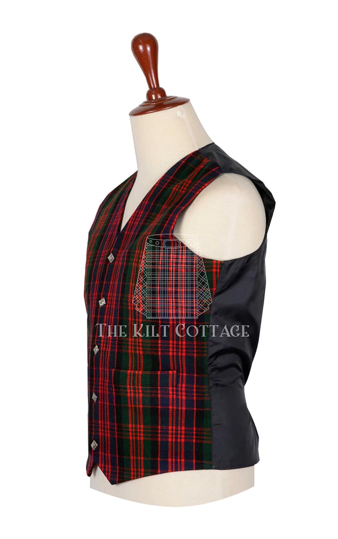 Macdonald Tartan 5 Buttons Argyll Waistcoat