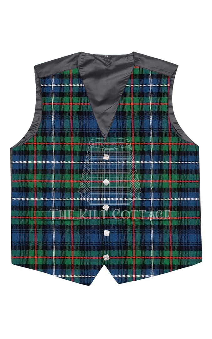 Robertson Hunting Tartan 5 Buttons Argyll Waistcoat