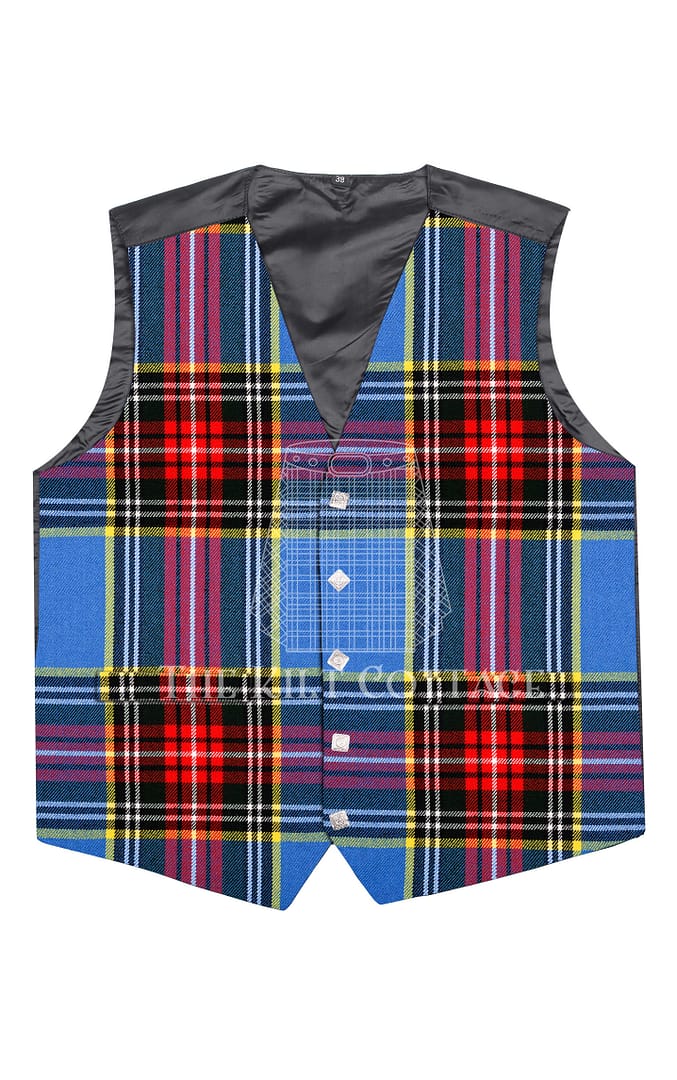 Macbeth Tartan 5 Buttons Argyll Waistcoat