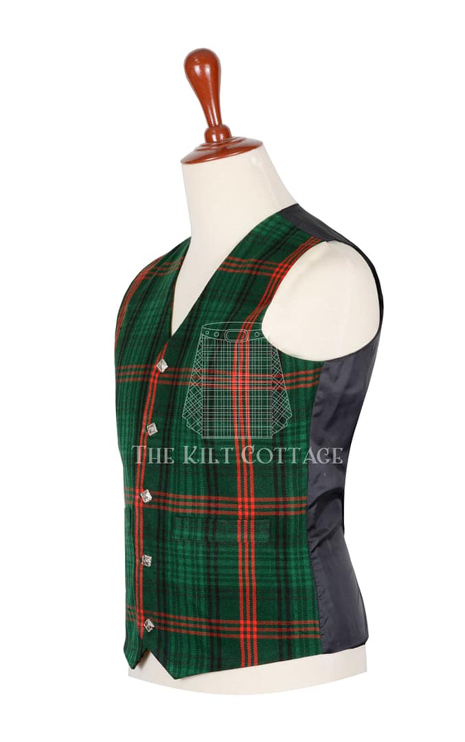 Ross Hunting Modern tartan 5 Buttons Argyll Waistcoat