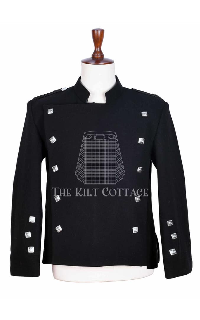 Black Wool Montrose Doublet Jacket