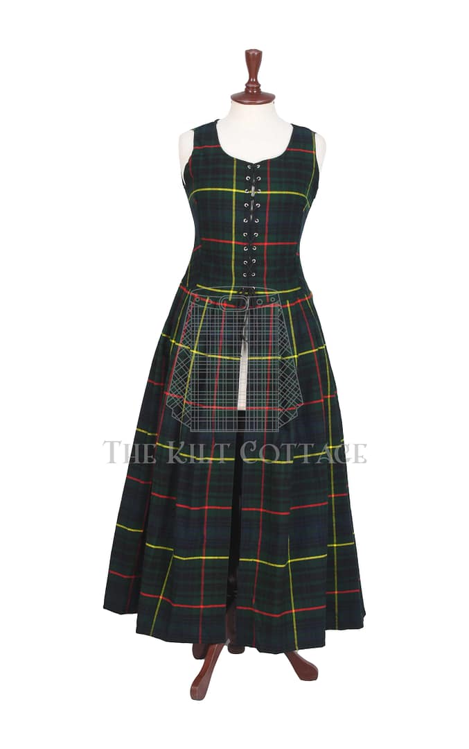 1800s Leslie Green Ancient Tartan Women’s Dress