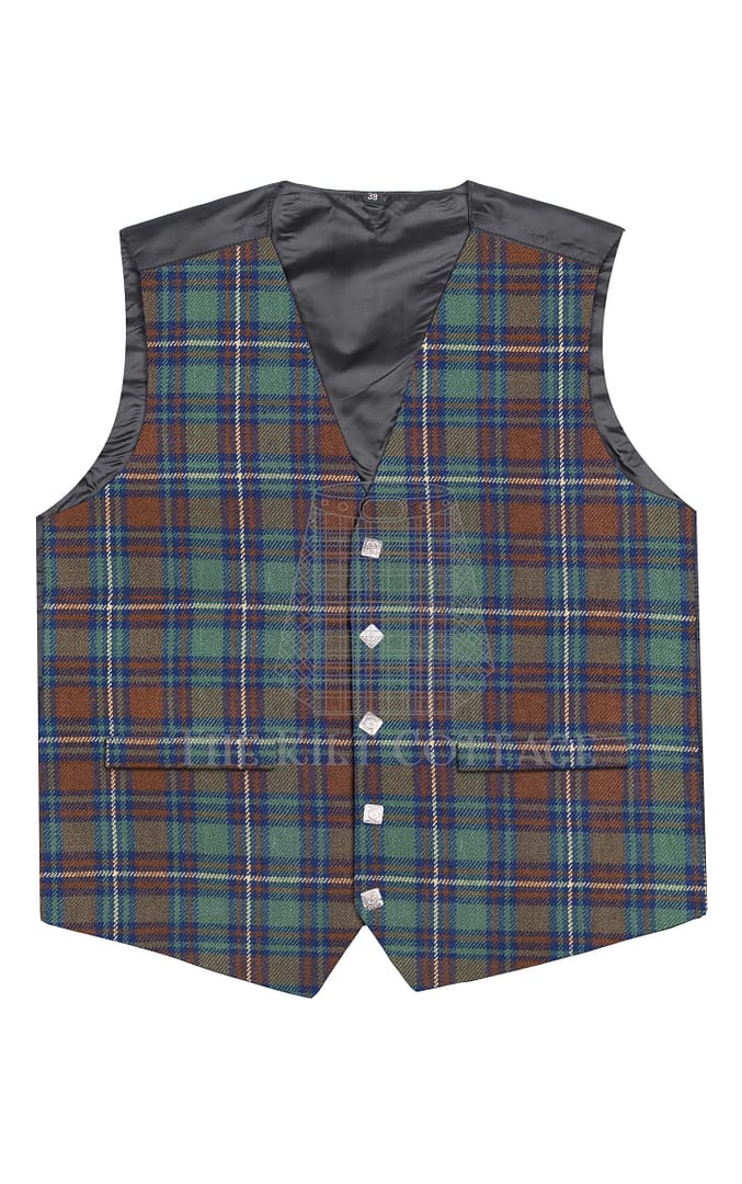 Kerry Tartan 5 Buttons Argyll Waistcoat Kerry Tartan 5 Buttons Argyll Waistcoat