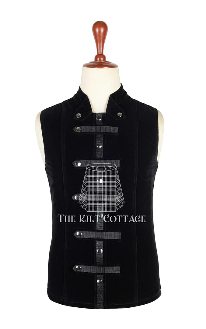 Black Velvet Punk Rock Gothic Vest