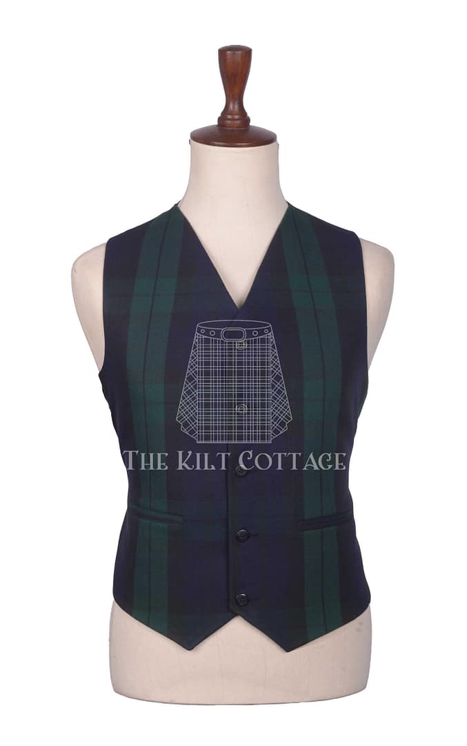 Black Watch Tartan Argyll Jacket and Waistcoat (2)
