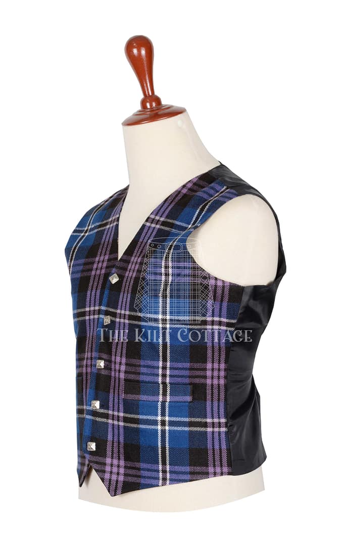 Pride of Scotland Tartan 5 Buttons Argyll Waistcoat