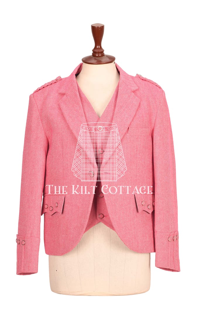 Women's Pink Tweed Jacket