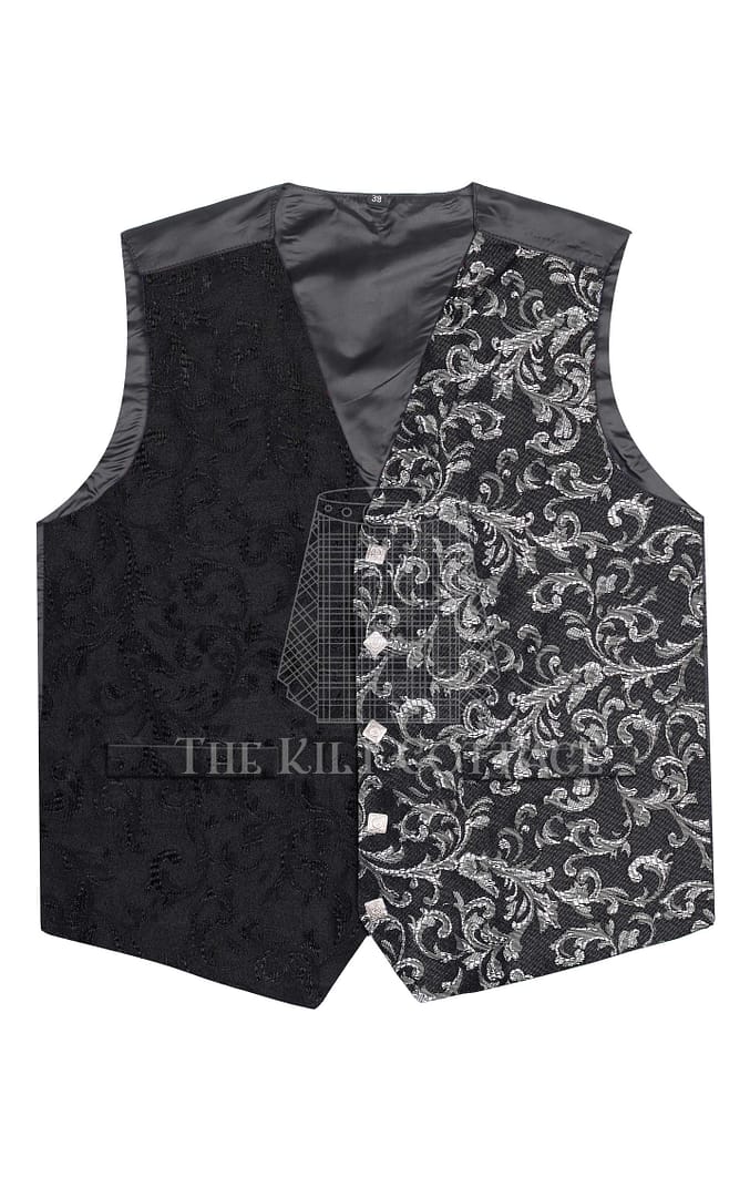 Silver Barcode 5 Buttons Argyll Waistcoat