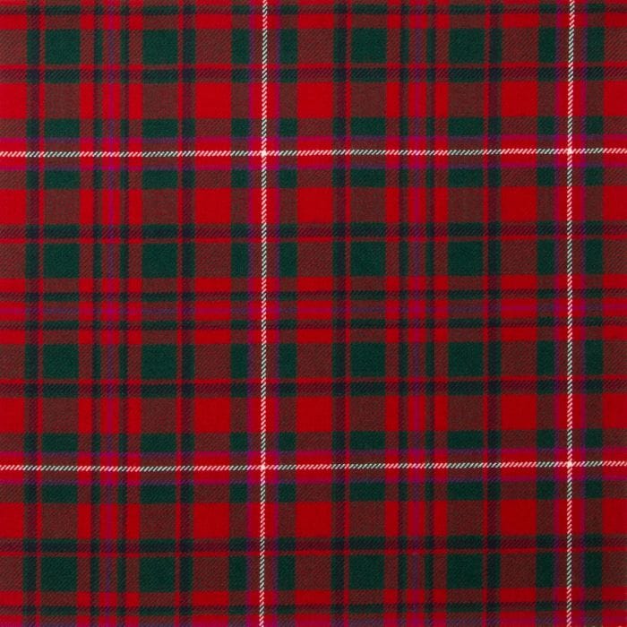 MacKinnon Red Modern Tartan Fabric