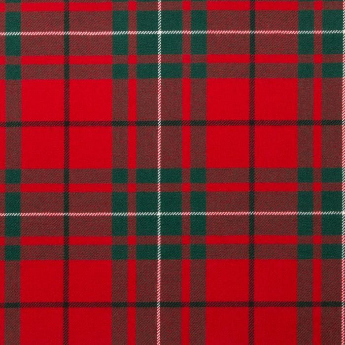 MacAuley Red Modern Tartan Fabric