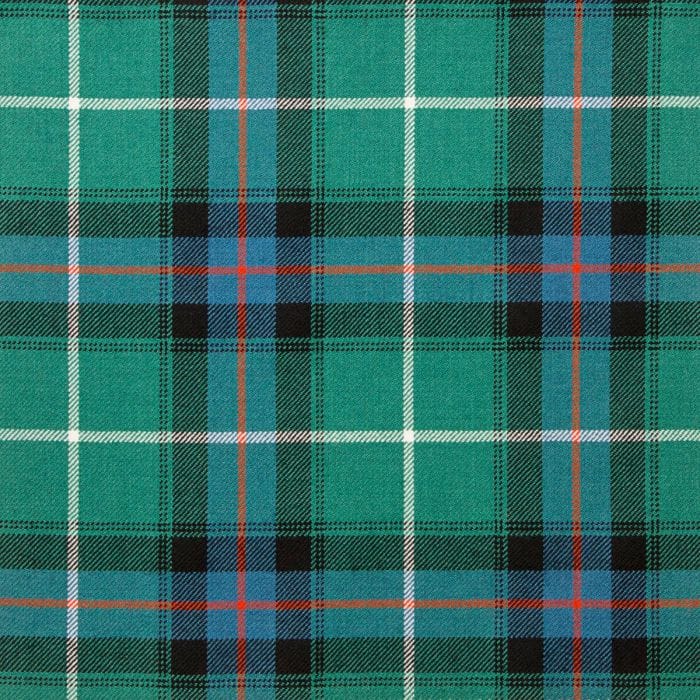 MacDonald of the Isles Hunting MacDonald of the Isles Hunting Tartan Fabric showcases deep greens, rich blues, and black accents in a traditional hunting sett—ideal for kilts, outdoor garments, and heritage-inspired décor.
