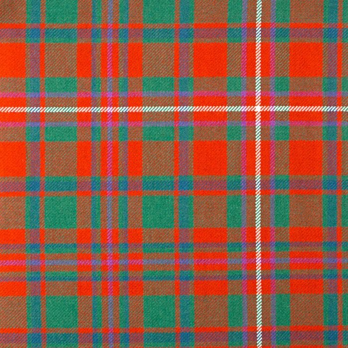 MacKinnon Red Ancient Tartan Fabric