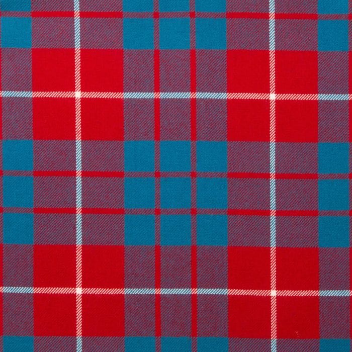Hamilton Red Modern Tartan Fabric