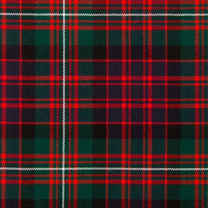 Strome 16oz Tartan Fabric, sold by the metre. MacDonnell of Glengarry Modern Heavyweight Tartan is a classic green-based tartan with shades of blue and red. MacDonald (now MacDonell) of Glengarry shares the same origin as MacDonald of Clanranald, being sprung from Ranald, son of John, 1st Lord of the Isles. In 1427, the lands of Glengarry reverted to the Crown, after which the MacDonalds occupied them as Crown tenants.