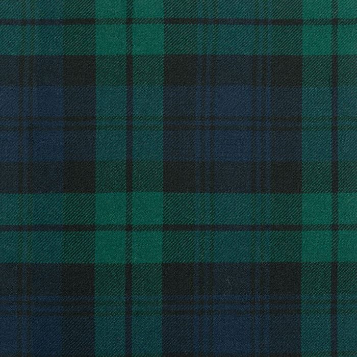 Campbell Ancient is a vibrant blue and green based Strome tartan with a black overcheck and is also known as Black Watch Ancient. Woven using 100% Pure New Acrylic Wool, Strome tartan is available for made to measure products, accessories, upholstery and crafts. Made in Scotland. The Clan Campbell were powerful in the West of Scotland and in Argyllshire. Known as the race of Diarmid.