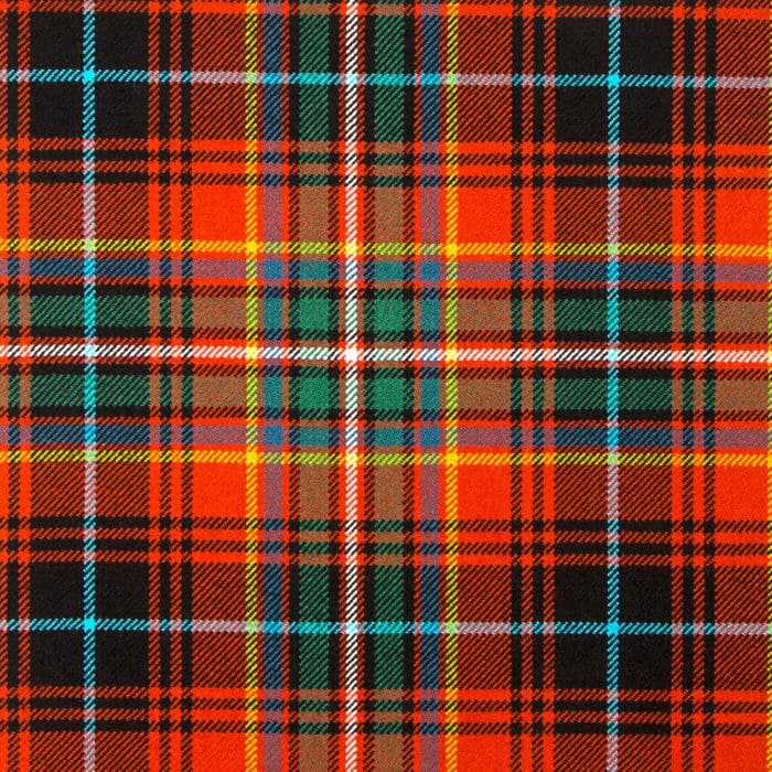 MacInnes Red Ancient Tartan Fabric