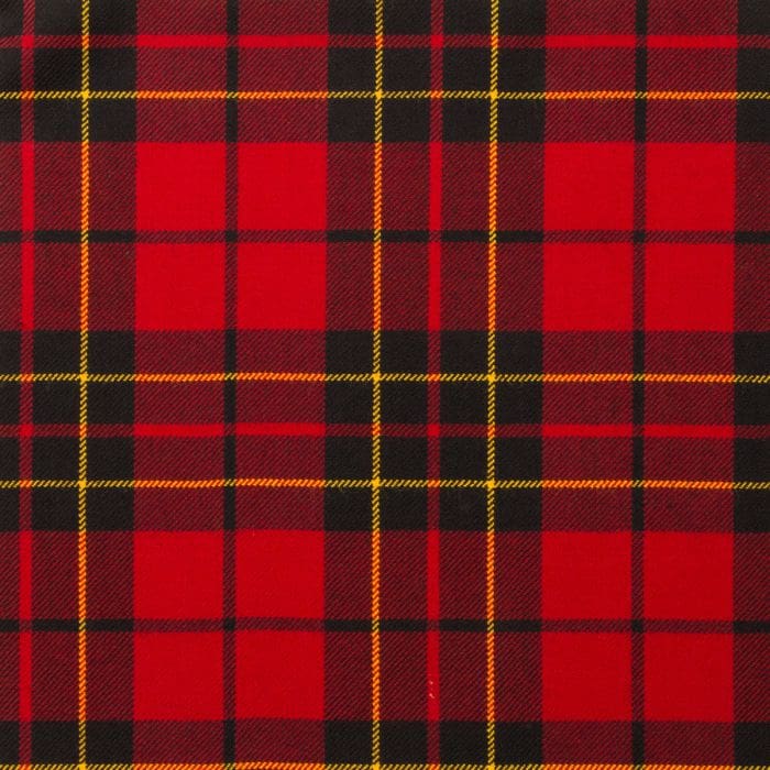 Brodie Red Modern Tartan Fabric