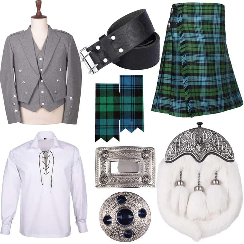 Men's Scottish Prince charlie Kilt Outfit