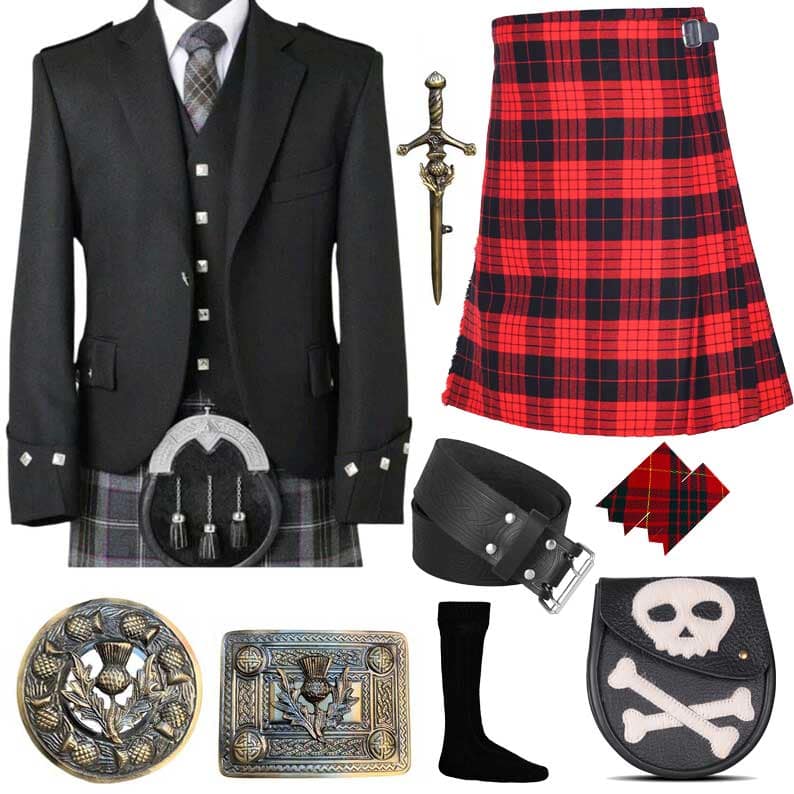 Men's Scottish Argyll Kilt Outfit