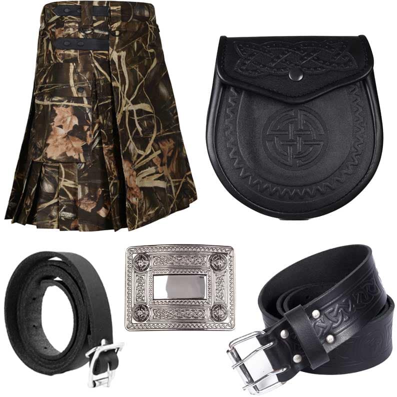 Men's Scottish Caual Outfit Kilt