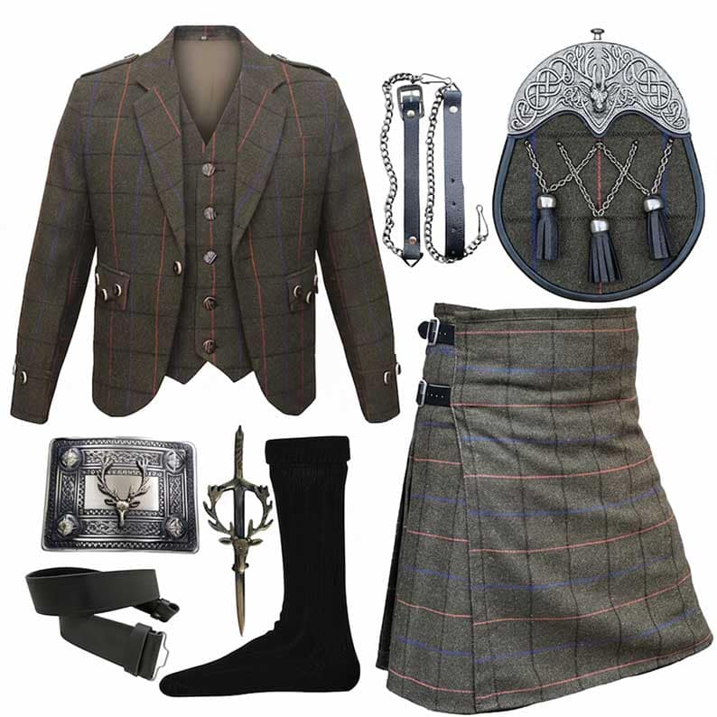 Men’s Highlander Caual Outfit Kilt