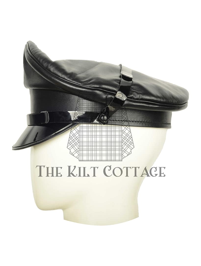 Black Leather Muir Hat
