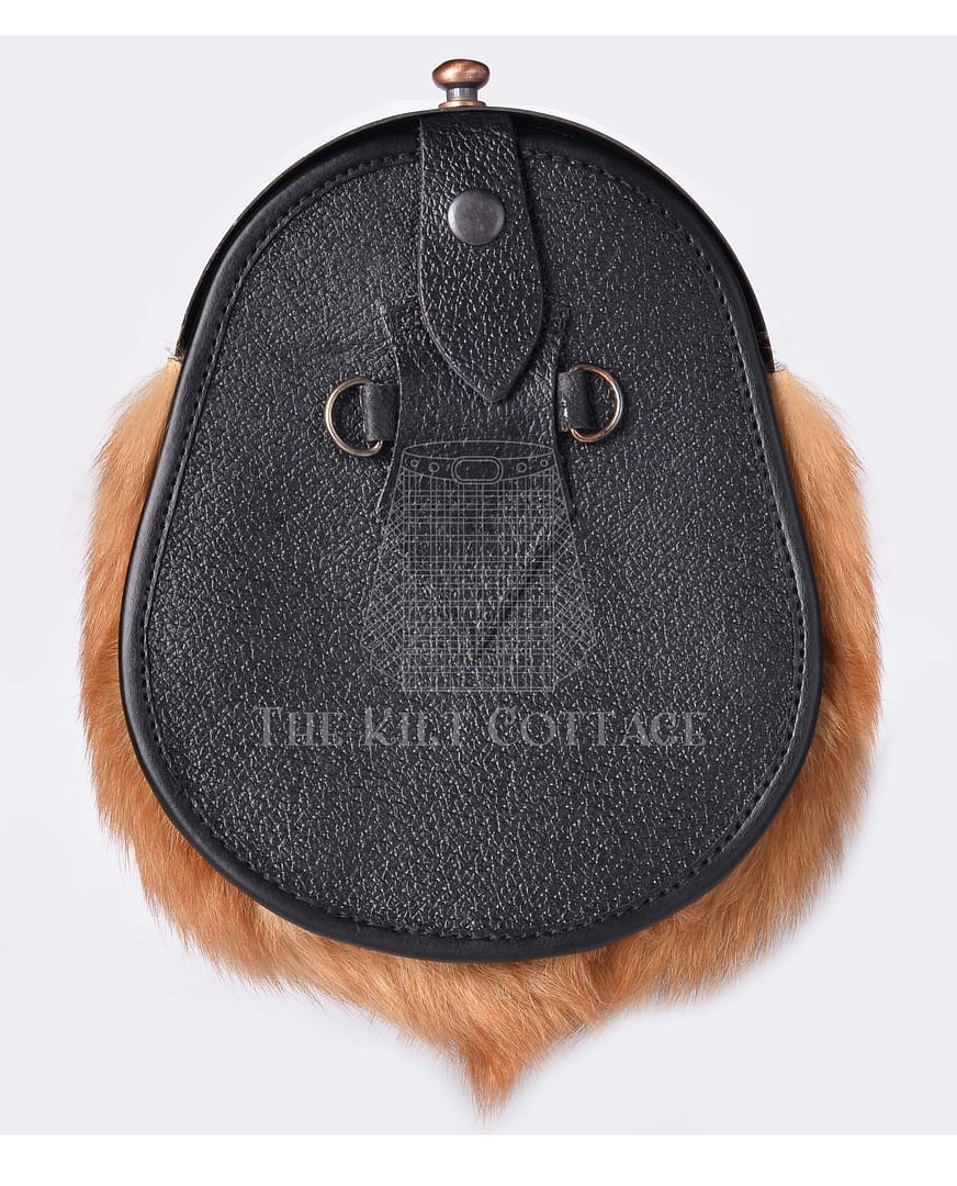 Bronze Thistle Red Fox Full Dress Sporran