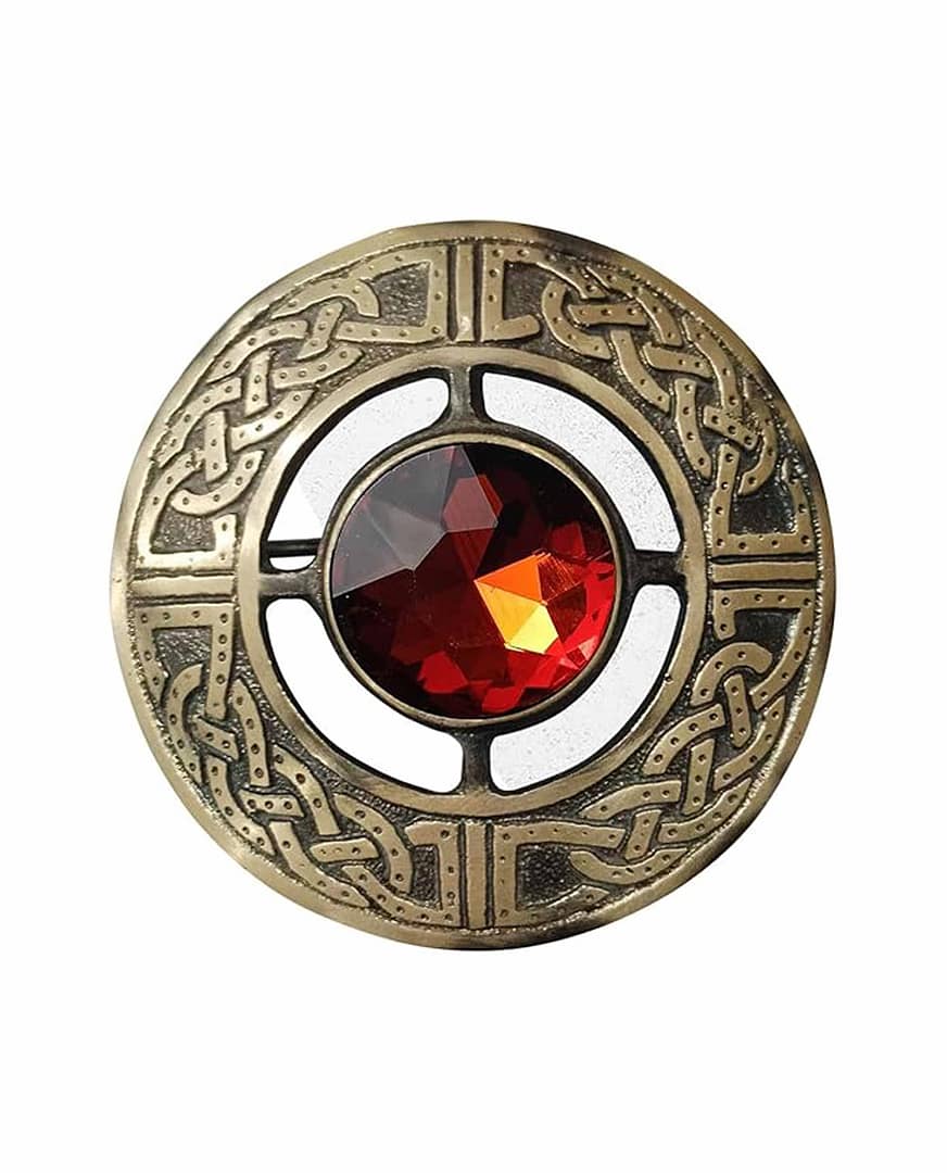 Brown Scottish Brooches