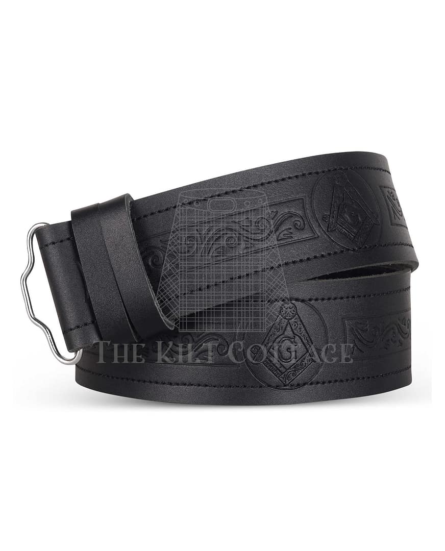 Masonic Embossed Kilt Belt Masonic Embossed Kilt Belt