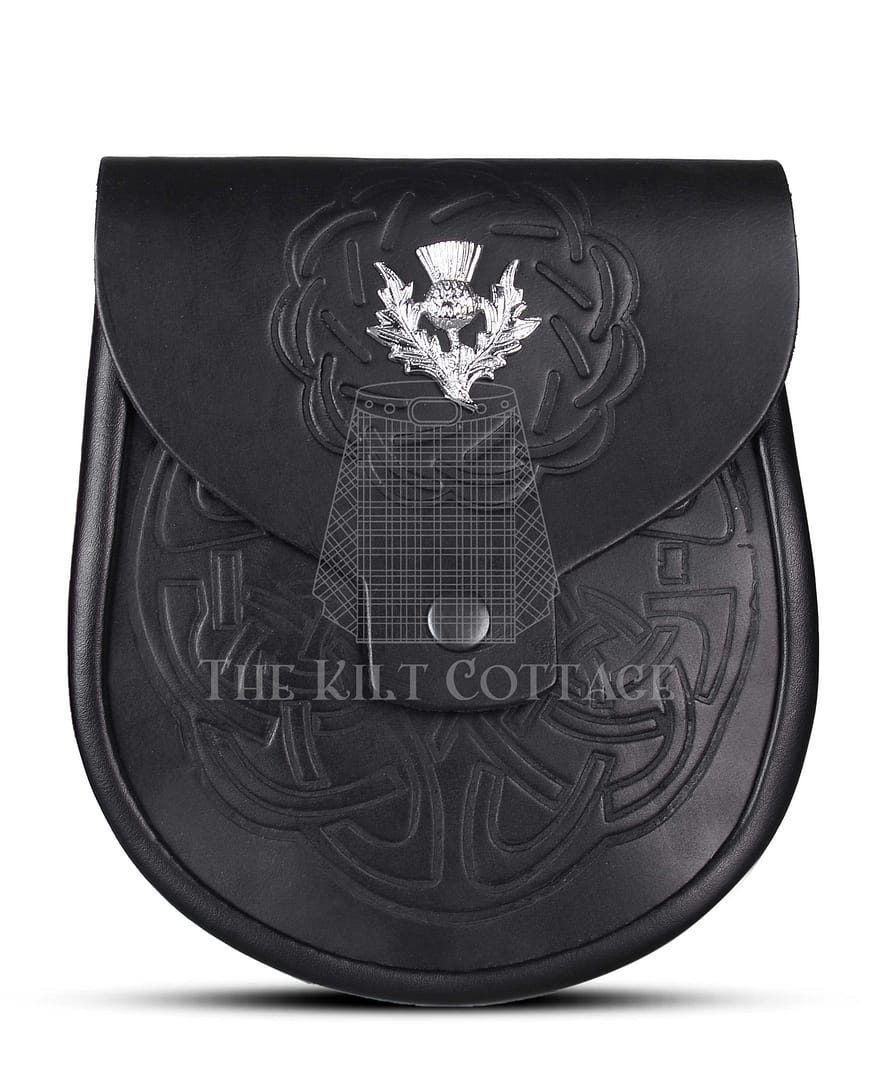 Thistle Emblem Full Embossed Day Sporran