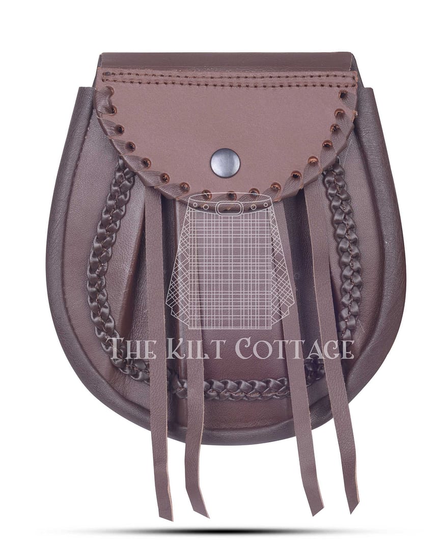 Brown Leather Medieval Style Hunting Sporran