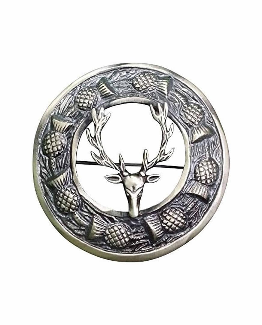Stag Head Scottish Brooch Stag Head Scottish Brooch