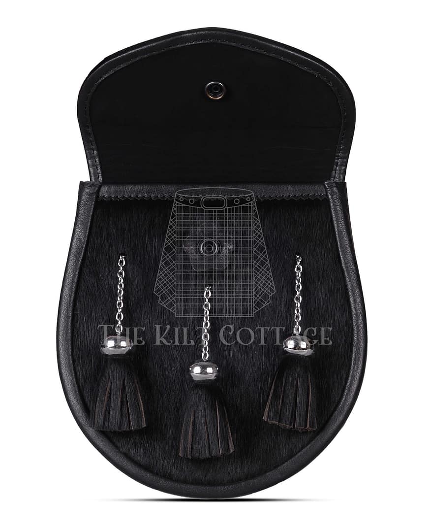 Celtic Knots Embossed Seal Fur Semi Dress Sporran