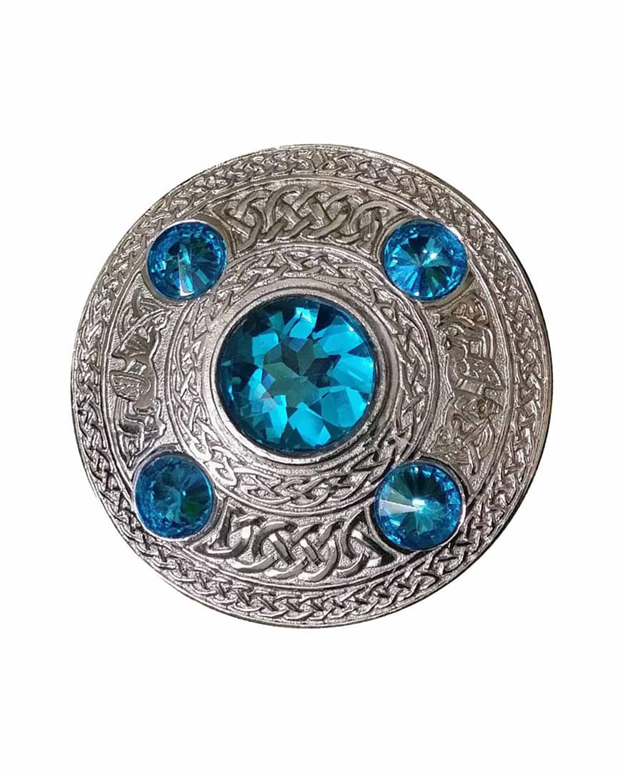 Galician Blue Scottish Brooch
