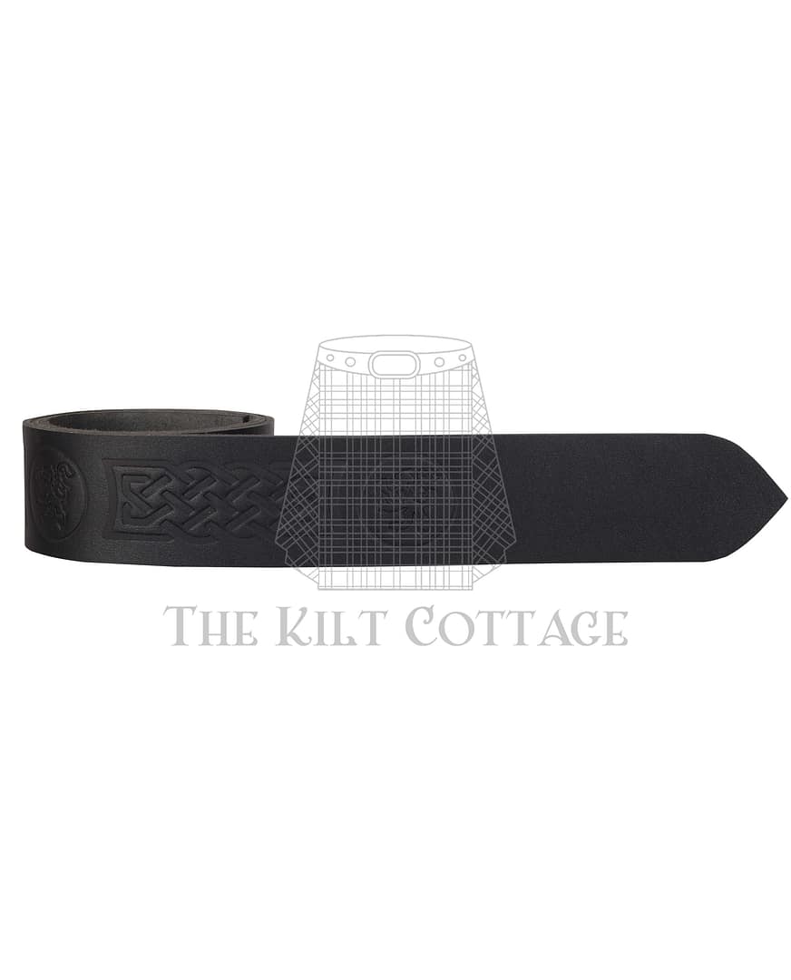 Rampant Lion Embossed Kilt Belt