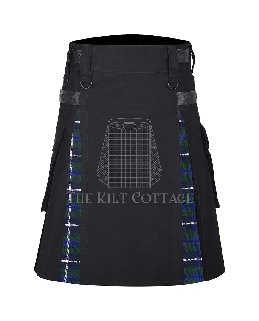 Blue Douglas Tartan Hybrid kilt