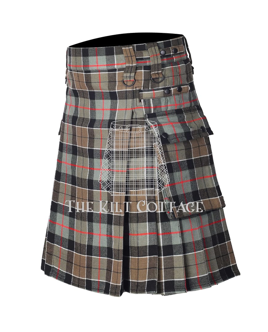 Leslie Weathered Tartan Utility Kilt