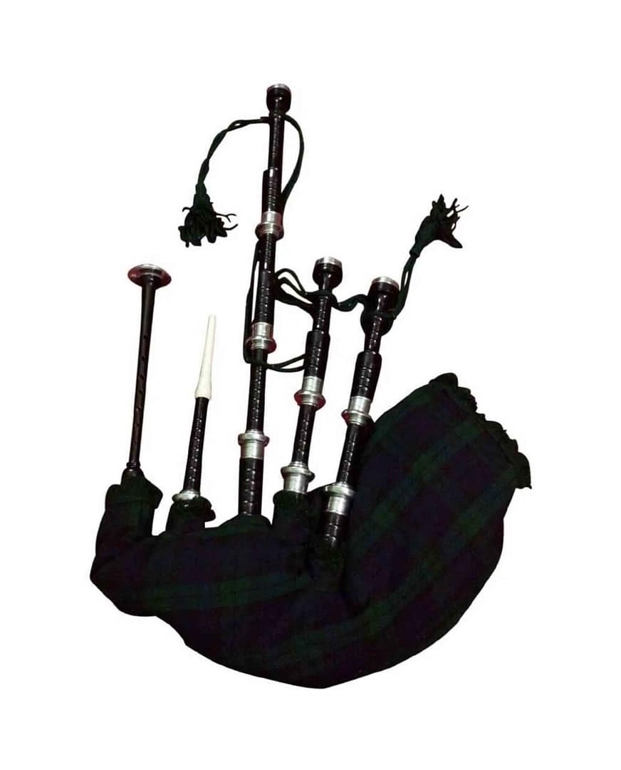 Scottish Black Watch Highland Bagpipe silver Mounts Scottish Black Watch Highland Bagpipe silver Mounts