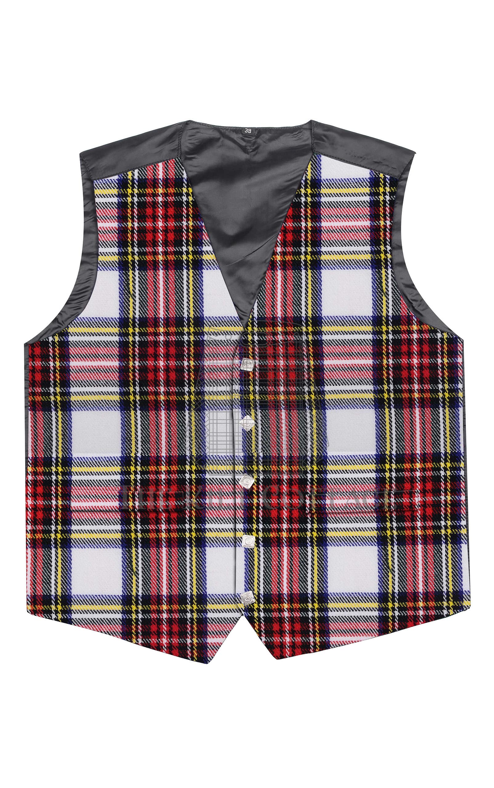Stewart Dress Tartan 5 Buttons Argyll Waistcoat Stewart Dress Tartan 5 Buttons Argyll Waistcoat